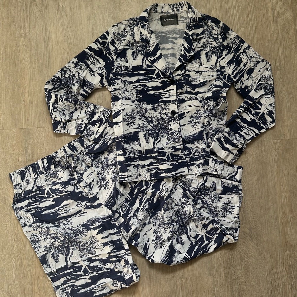 Reformation Matching Pajama Set